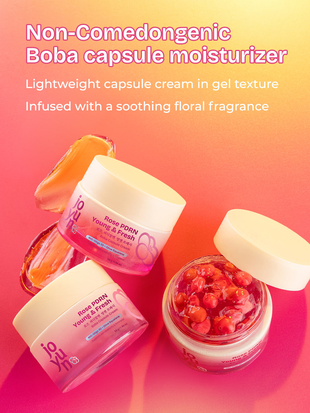 Rose PDRN Young & Fresh Boba Capsule Cream