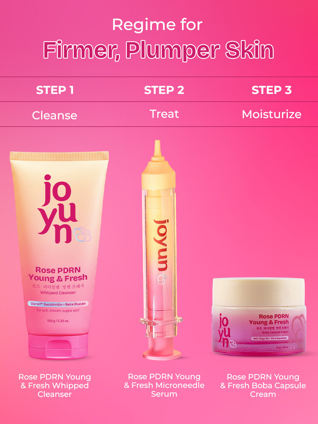 Rose PDRN Skin Firming Trio