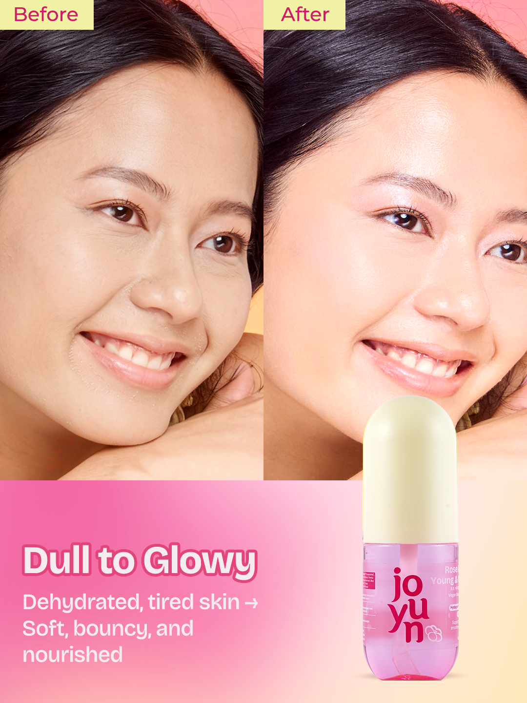 Rose PDRN Young & Fresh Vegan Mucin Essence Serum
