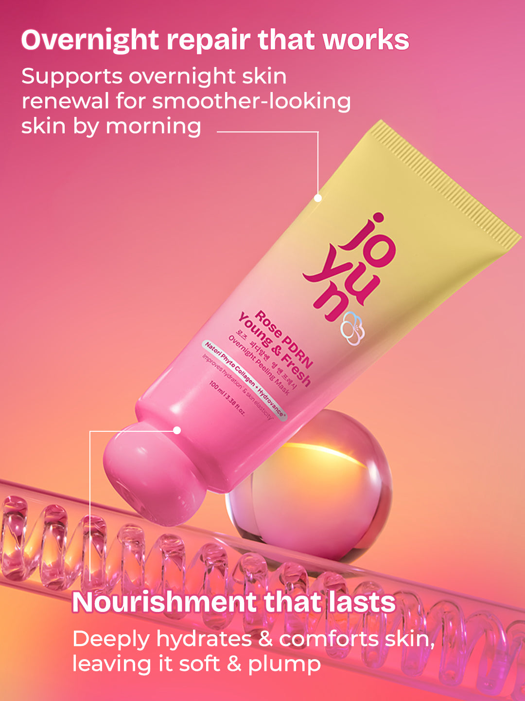 Rose PDRN Young & Fresh Overnight Peel Off Mask