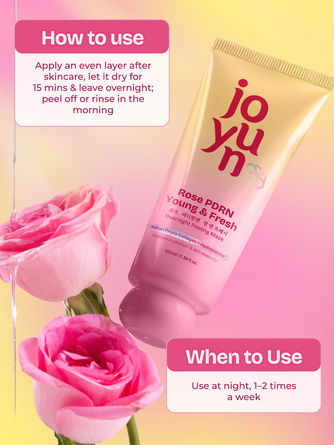 Rose PDRN Young & Fresh Overnight Peel Off Mask