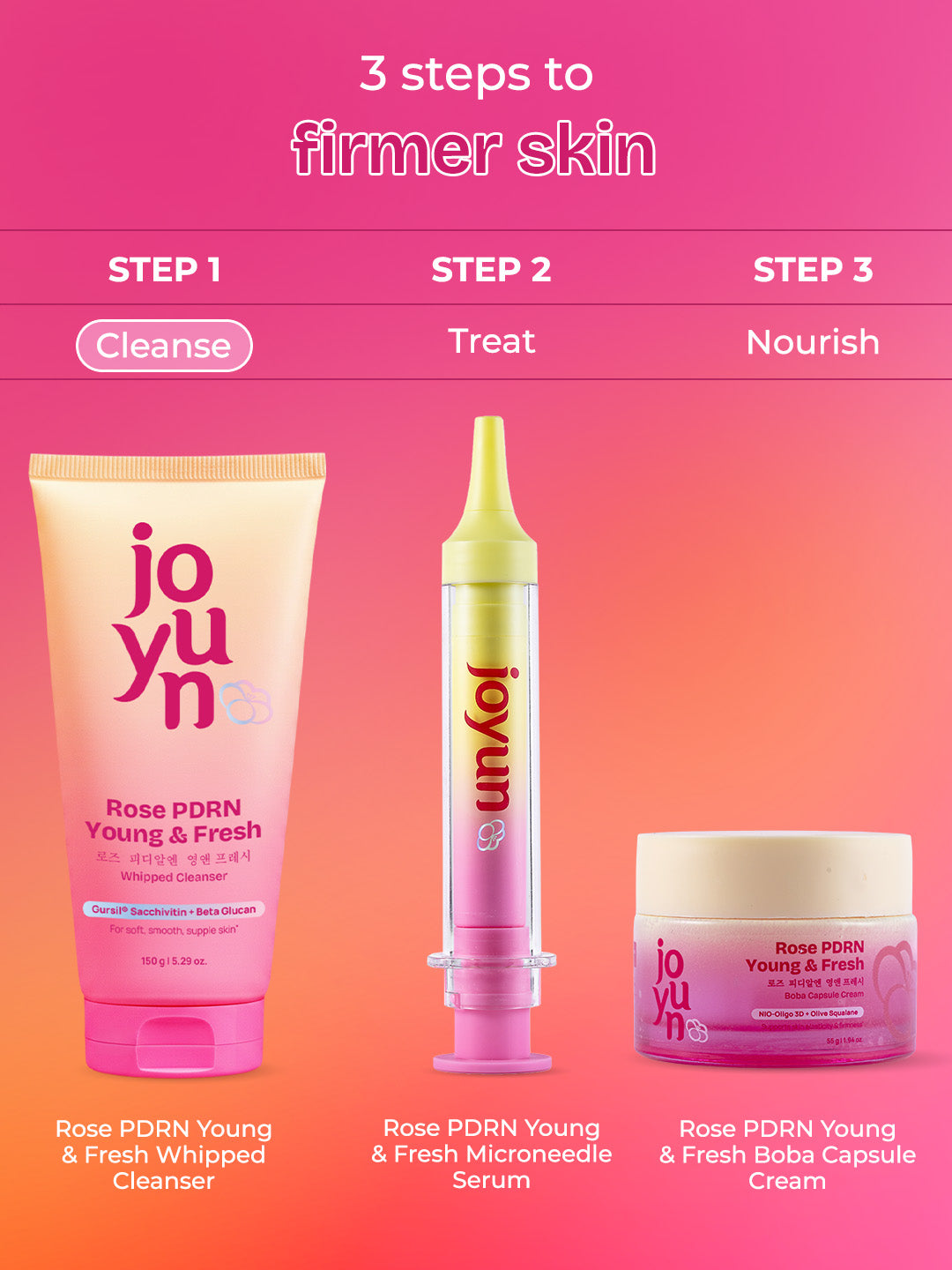 Rose PDRN Young & Fresh Whipped Cream Cleanser