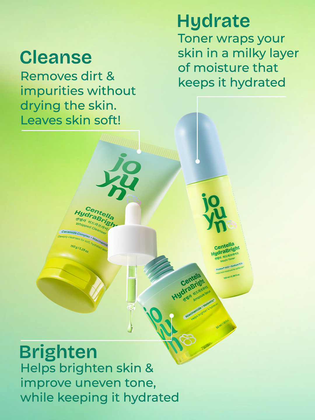 Centella HydraBright Hydration & Brightening Trio