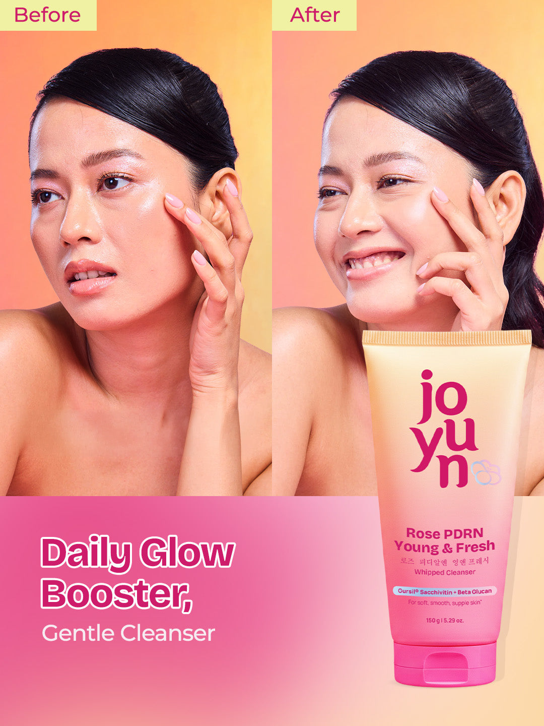 Rose PDRN Young & Fresh Whipped Cream Cleanser